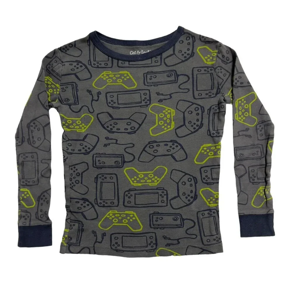 Cat & Jack Sz 6 Video Game Controller Pajamas